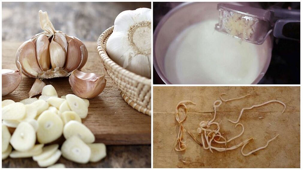 Garlic milk a popular remedy for worms in children