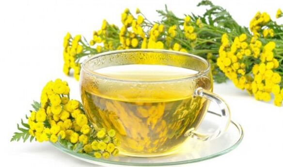 Infusion based on tansy for effective elimination of parasites