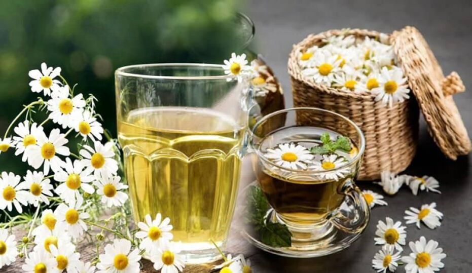 Chamomile decoction for parasites.
